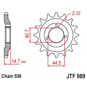 Front sprocket JTF989