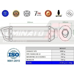 Duslintuvo bakelis Dominator HP1 BMW F650GS 2008-2012