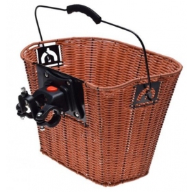 Wicker bicycle basket with handle 350x240x240mm