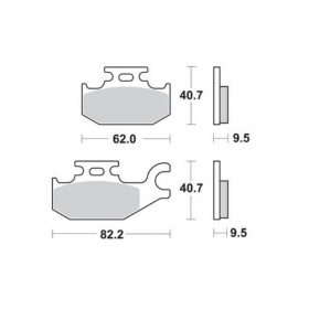 Brake pads POLINI FT3108 / MCB724 ORIGINAL