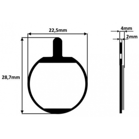 BICYCLE DISC BRAKE PADS 2PCS