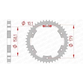 AFAM Steel Standard Rear Sprocket 35804 - 525 APRILIA ETV 1000 2001-2010