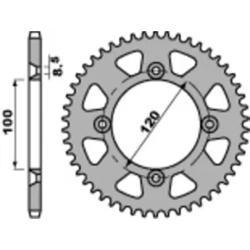 PBR Standard C45 Steel Rear Sprocket 5335 - 520 40T