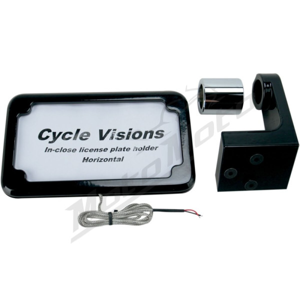 CYCLE VISIONS Numerio laikiklis su laikikliu Harley Davidson FLS / FLSS / FLSTC 1584-1800cc 08-17
