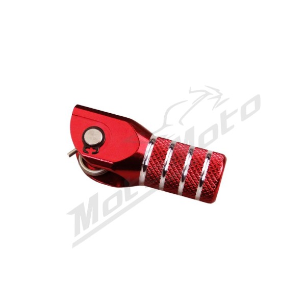 SCAR Shift Lever Matte Black/Red Endpiece Honda CRF 250 10-17