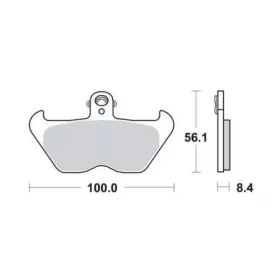 STABDŽIŲ TRINKELĖS FERODO FDB2050P / MCB680 STANDARD PLATINUM