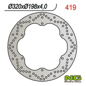 NG BRAKES Front Fixed Brake Disc 320mm Yamaha XJ 900cc 95-03