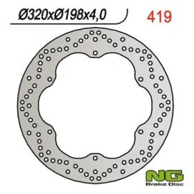 NG BRAKES Priekinis fiksuotas stabdžių diskas 320mm Yamaha XJ 900cc 95-03