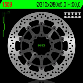 NG Front Floating Brake Disc 310X80X5mm Kawasaki GTR / ZG 1400cc 07-18