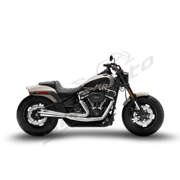 ZARD FULL KIT EXHAUST SYSTEM 2:1 Harley Davidson FXBBS / FXFB / FXFBS / FXLRST / FXST 1750-1923cc 18-24