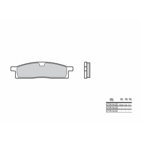 BREMBO Off-Road Sintered Metal Brake pads ​​​​​​​RIEJU MRX / SMX / YAMAHA TT-R / YZ 50-125cc 1986-2024