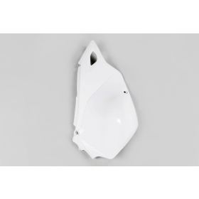 UFO Side plastic white right 1pc Suzuki DRZ 400E 00-24