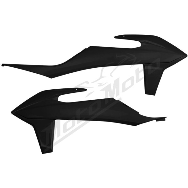 UFO Side Radiator Covers KTM EXC / EXC-F / SX / SX-F 125-500cc 19-23 Black