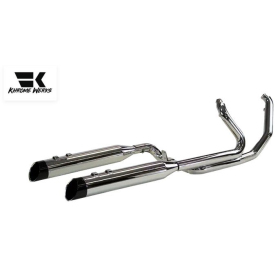 KHROME WERKS 2-into-1-into-2 Dominator-SR Išmetimo sistema Harley Davidson FLH / FLHFB / FLHR / FLHRC / FLHRXS / FLHTK / FLHX / FHXSE / FLI / FLTRK / FLTRU 1750-1977 17-26