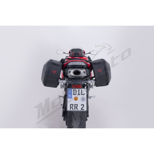 SW-MOTECH PRO BLAZE H Saddlebag Set with EDGE Protection & Heat Guard Honda CB / CBR 500-650 07-26