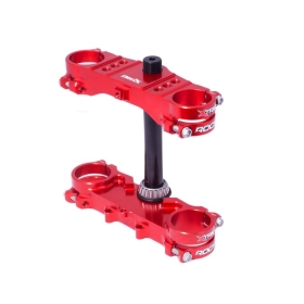 XTRIG ROCS Tech Priekinės šakės tiltelis raudonas Honda CRF150R 2007-2025 (išnešimas 28mm)