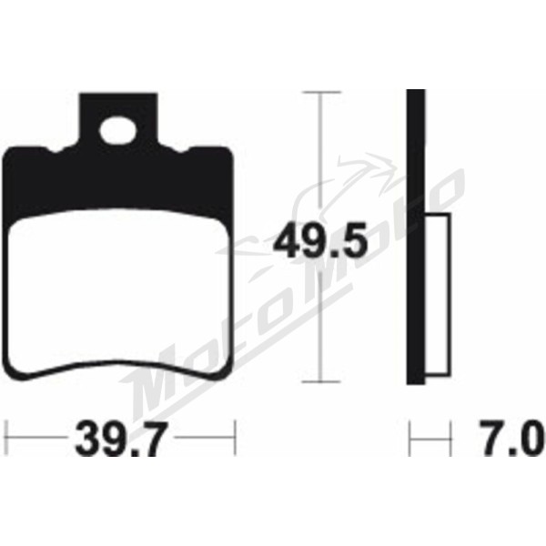 TECNIUM Scooter Organic Brake pads Peugeot / Lambretta / MBK / Yamaha / Vespa / Piagio / Gilera 50/200 91-24
