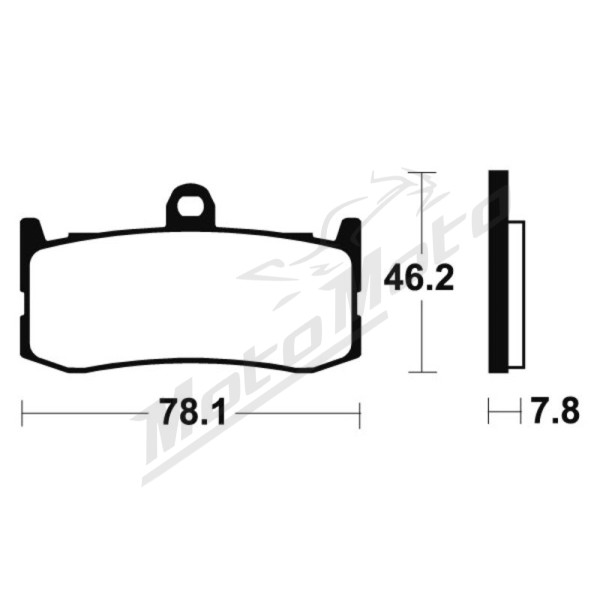TECNIUM Sintered Metal Brake Pads MTR364 Triumph Daytona 675 91-17