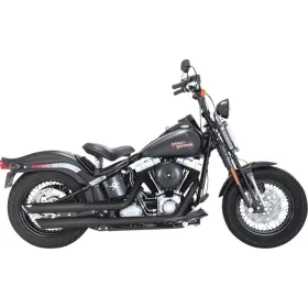 VANCE & HINES 3 colių "Twin Slash Slip-On" duslintuvai Harley Davidson FLS / FLSTN / FLSTSB 1584-1690cc 07-17