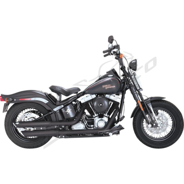 VANCE & HINES 3" Twin Slash Slip-On Mufflers Harley Davidson FLS / FLSTN / FLSTSB 1584-1690cc 07-17