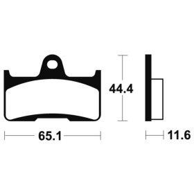 TECNIUM MX/ATV Sintered Metal Brake pads - MO299 CF Moto / Goes 500-800cc 09-16