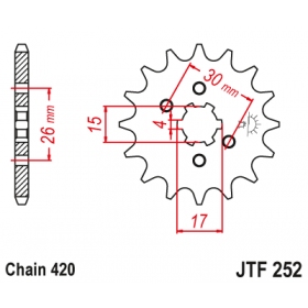 Front sprocket JTF252