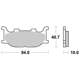 Sbs Brakepads Sintered Yamaha FZ / MT / TDR / XJ / XV / XVS 125-1300cc 93-16