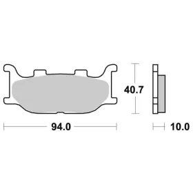 Sbs Brakepads Sintered Yamaha FZ / MT / TDR / XJ / XV / XVS 125-1300cc 93-16