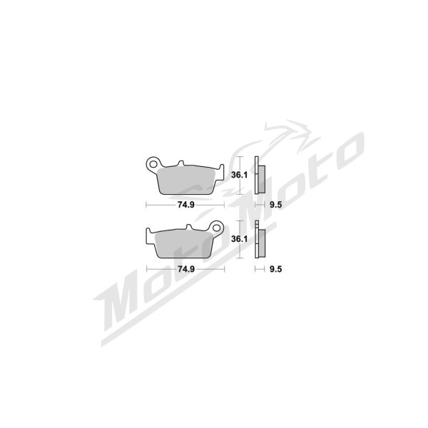 Sbs Brakepads 144HF Ceramic CPI / Daelim / Gas Gas / Honda / Kawasaki