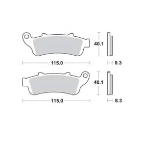 STABDŽIŲ TRINKELĖS FERODO FDB2073EF STANDARD ECO FRICTION