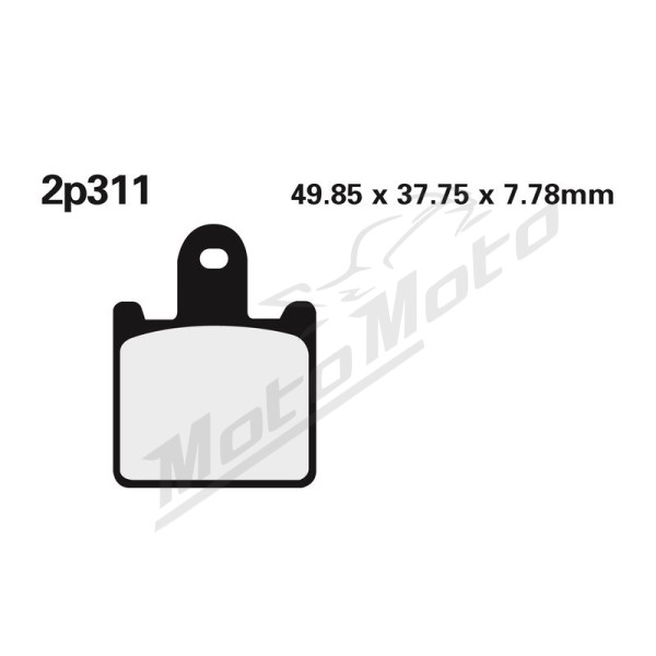 NISSIN Street /Off-Road Sintered Metal Brake pads 2P-311ST Kawasaki Z / GTR / Ninja 06-22