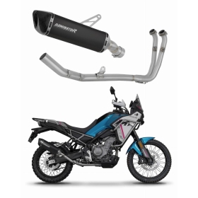 CF MOTO 450 MT 2024 Full Exhaust System Collector Silencer HP6 BLACK + dB killer