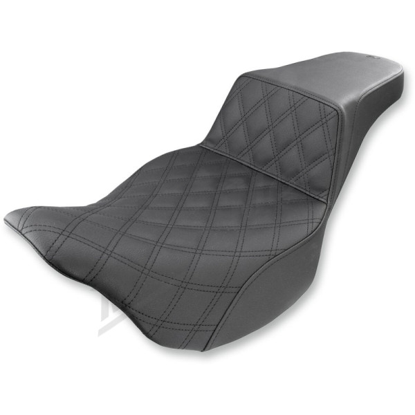 SADDLEMEN Step-Up Stitch Seat Harley Davidson FLH / FLHR / FLHTCU / FLHX / FLTRU / FLTRX 1584-1923 07-24