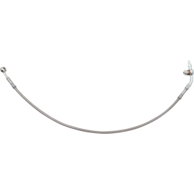 FAT BAGGERS INC. Hydraulic Brake/Clutch Line Extension Silver 35.5-40.5cm Harley Davidson FLHR / FLHRC / FLTRX / FLTRXS / FLTRXST 1584-1977 08-25