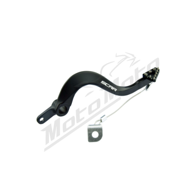 Scar racing rear brake lever Kawasaki KX 250-450cc 06-25 Black