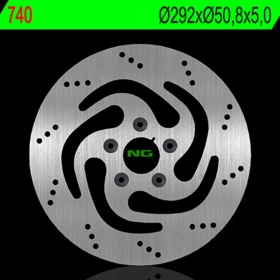 NG BRAKES 740 fiksuotas stabdžių diskas HARLEY DAVIDSON FXDWG 1450 93-99
