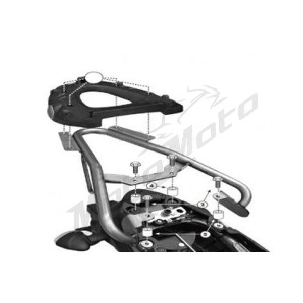 KAPPA Monolock Rear storage box bracket with plate Suzuki Gladius 650 09-16