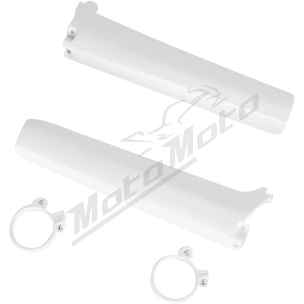 UFO White Fork Tube Protectors Suzuki RM 125-250cc 92-95