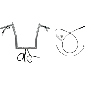 FAT BAGGERS INC. Pointed Top Handlebar Kit Chrome 89x35.5cm Harley Davidson FLHX / LFHXS / FLHXSE / FLTRXL 1868-1977 23-26