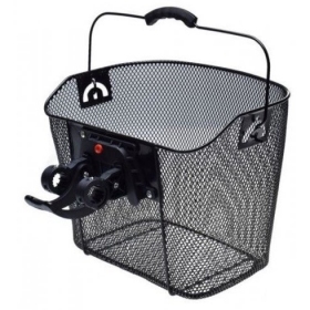 Handlebar basket with handle for bicycle 340x250x260 mm