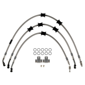 TRW Varioflex Steel Braided Hydraulic Brake Lines 3pcs Yamaha MT-09 / MT-09 SP 21-25