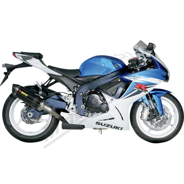 AKRAPOVIC Slip-on Line Muffler carbon fiber Suzuki GSX-R 600-750 11-17 