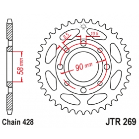 Rear sprocket JTR269