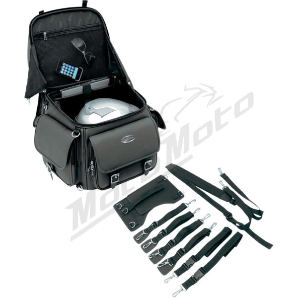 SADDLEMEN BR3400EX Backseat, and Sissy Bar Bag 55.7l