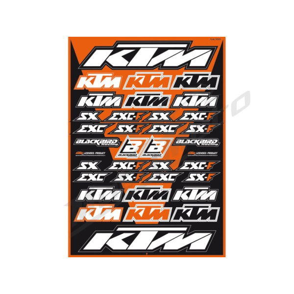 Blackbird Racing Universalus KTM lipdukų rinkinys.
