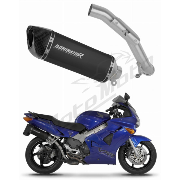Dominator išmetimo bakelis HP6 BLACK + dB killer Honda VFR 800 Fi 98–01