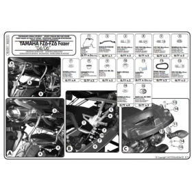KAPPA Monokey K33N Side Case Holder Yamaha FZ6 600 04-06