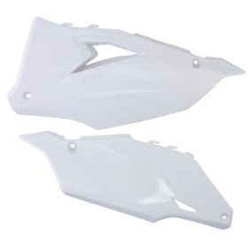 Side covers white CEMOTO KAWASAKI KX 250-450cc 2019-2023