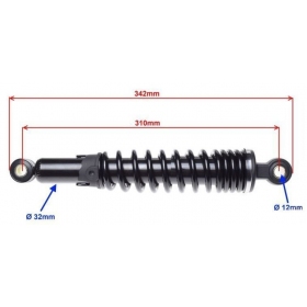 Rear shock absorbers JUNAK 901 310mm Ø12 2pcs