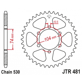 Rear sprocket JTR481